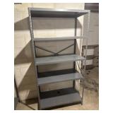 Metal shelving unit