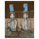 MCM glass lamp bases