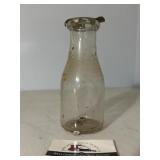 Glass milk jar