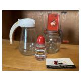 Nut grinder, shaker, misc