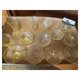 MCM yellow glassware