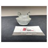 Glass Mini Hen on a nest