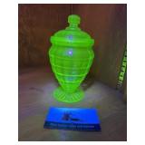Uranium candy dish with lid