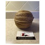 Ceramic nut bowl with lid