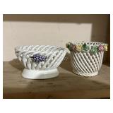 French Country White ceramics marked Spain , Italy