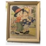Framed Georgie Porgie, Pudding  and Pie art