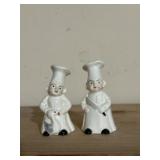 Mini chef salt and pepper shakers