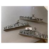 Metal nativity scene