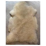 Lamb skin rug