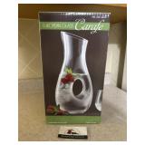 European glass carafe