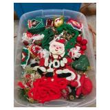 Tote of vintage christmas