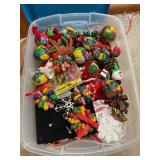 Tote of vintage christmas