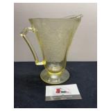 Yellow Glassware Pitcher