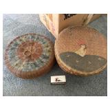 Vintage sewing baskets