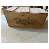 Buttern Nut coffee wooden crate