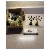 Mini metal candelabras