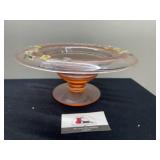 Painted pink Glassware Bowl