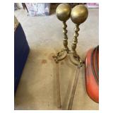 Heavy fire place log holders