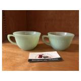 Jadeite Fire King mugs