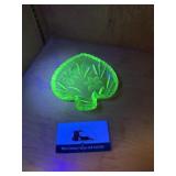 Uranium glass dish