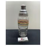 Vintage rainbow Stripe Shaker bottle