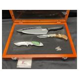 Display Case with Knives