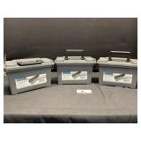 Three Emory Ammo boxes
