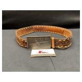 Leather Belt with Winchester Belt Buckle