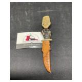 Knife with Carved Handle