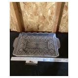 Glass serving tray