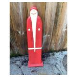 Wooden Santa Claus decor, approximately 24 i