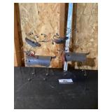 Metal deer decor