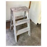Aluminum three step ladder