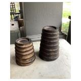 Clay candlestick holders