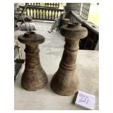 Clay candleholders