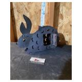Metal rabbit candle burner