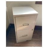Metal two drawer file box