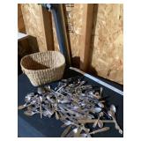 Basket of flatware