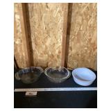 Pyrex bowl and miscellaneous