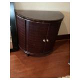 Half moon cabinet approximately 35 x 19 x 32 tall