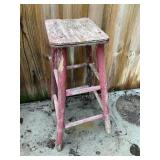 Vintage stool 25 inches seat to floor