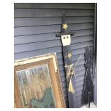 Wooden witch decor approximately 6 foot tall