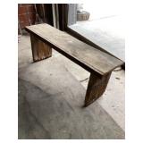 Bucket bench approximately 12 x 48 x 19 tall