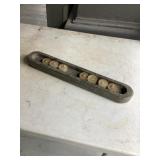 Marble candle holder approximately 19 inches long