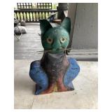 Metal cat candle holder