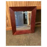 Deviled mirror approximately 24 x 28 1/2 tall
