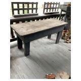 Wooden bench 17 x 45 x 20 tall