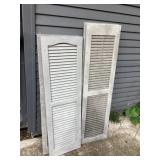 Window shutters 47 tall and 50 1/2 tall