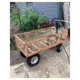 Metal wagon approximately 24 x 48 x 26 tall