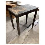 Wooden table on wheels project 15 x 24 x 25 1/2